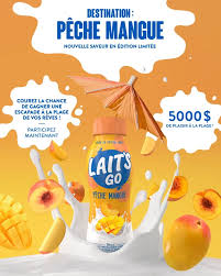 Concours Laits Go Pêche Mangue - Gagne un voyage!