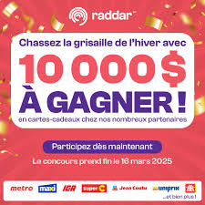 Concours Raddar 10 000$ À Gagner En Cartes-Cadeaux