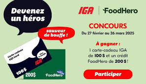 Concours IGA x FoodHero