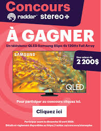 Concours Raddar Stéréo plus - Une Télé Samsung À Gagner!